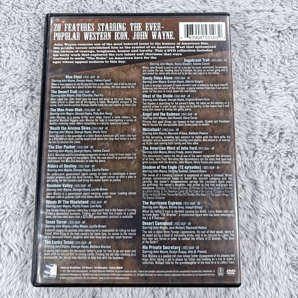 Four Western DVDs:  Quigley Down Under, John Wayne Collection, The Warrant. - Picture 12 of 13